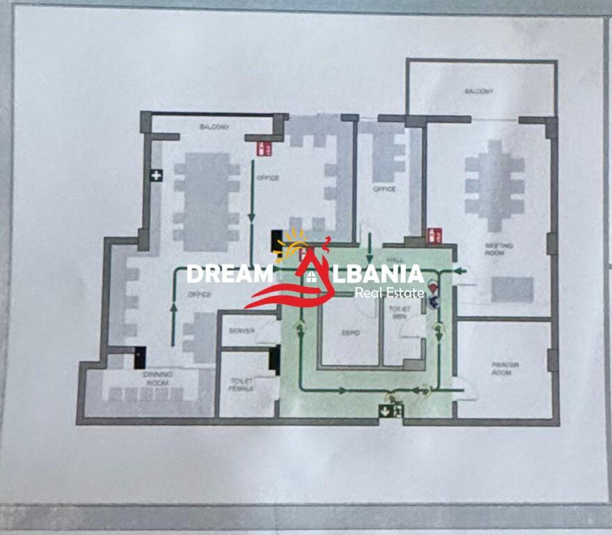 Locale Commerciale/Ufficio in affitto a Myslym Shyr, vicino alla “Corte Suprema”– Tirana (ID 42611364)
