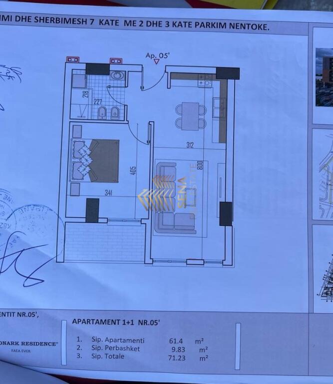 Shitet, Apartament 1+1+BLK, Monark Residence, 85.470 Euro