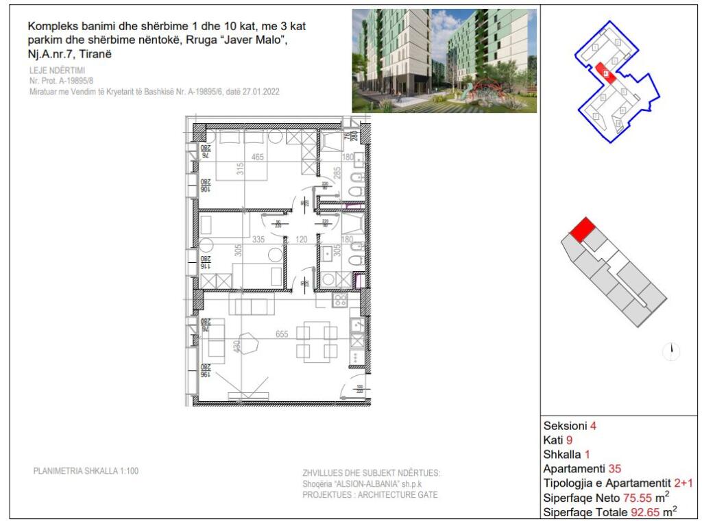 APPARTAMENTO 2+1+2 IN VENDITA A RIVERSIDE RESIDENCE