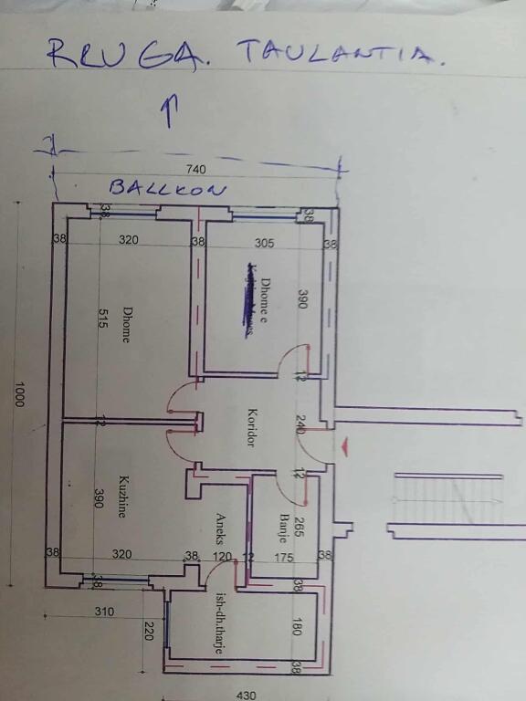 Appartamento 2+1 in vendita vicino ai campi Ali Demi