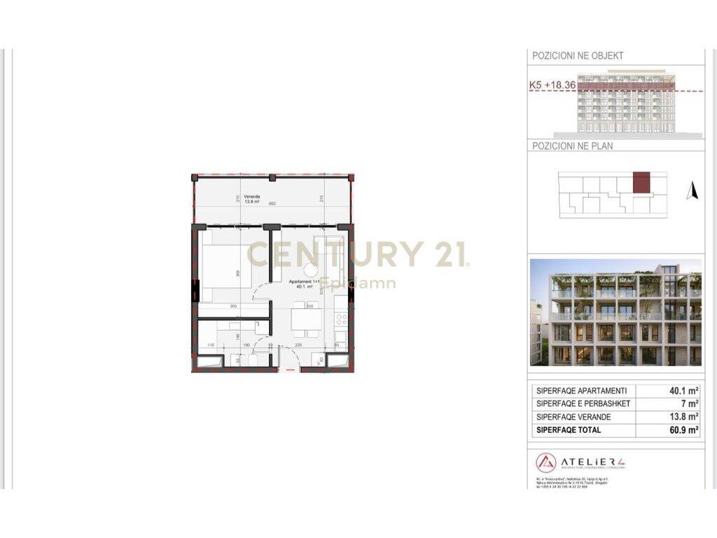 EXCLUSIVE ! Apartament 1+1 për shitje - Rezidenca “Mes Pishave” Mali i Robit !!
