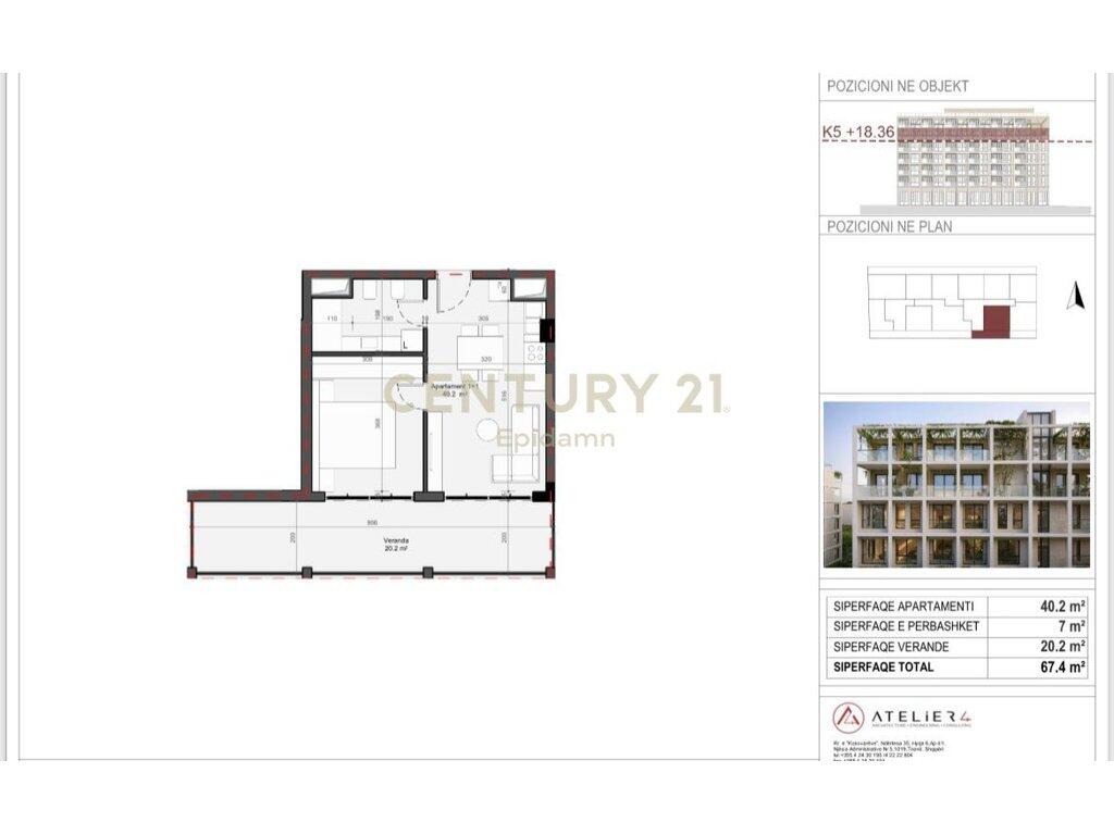 EKSKLUZIVE ! Apartament 1+1 për shitje - Rezidenca “Mes Pishave” Mali i Robit !!   51,570 €