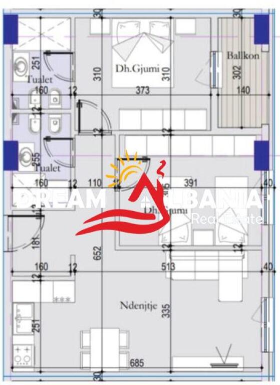 Apartment 2+1+2+Parking Space For Sale At Former Shqiponja Square (ID 41212086)