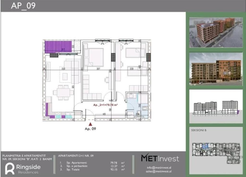 Appartamento 2+1 in Vendita - Paskuqan, RingSide