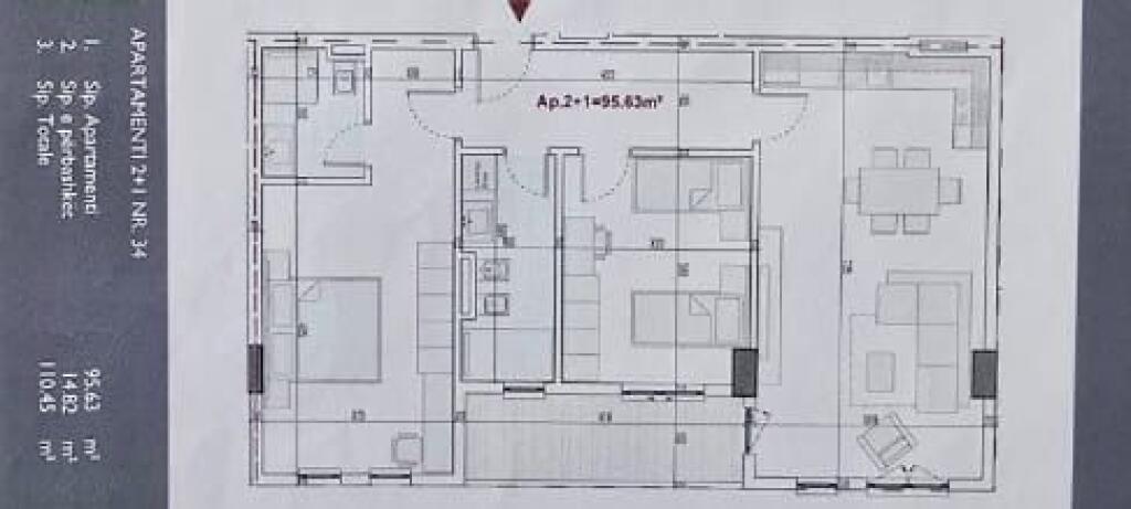 Appartamento in vendita Occasione 2+1+2 a Paskuqan - 110.000 Euro