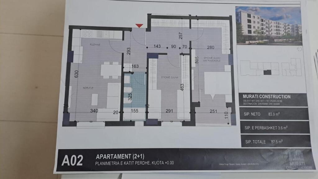Appartamento 2+1 in vendita, Kamez