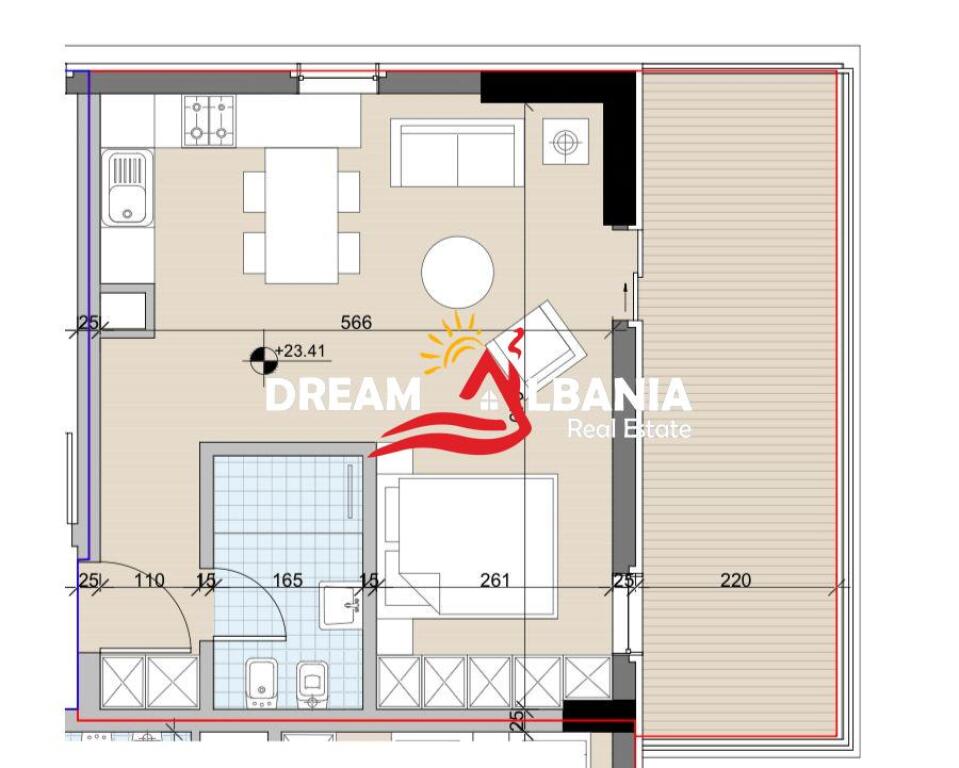 Apartament 1+1 Ne Shitje Te Univers City (ID 41111165)