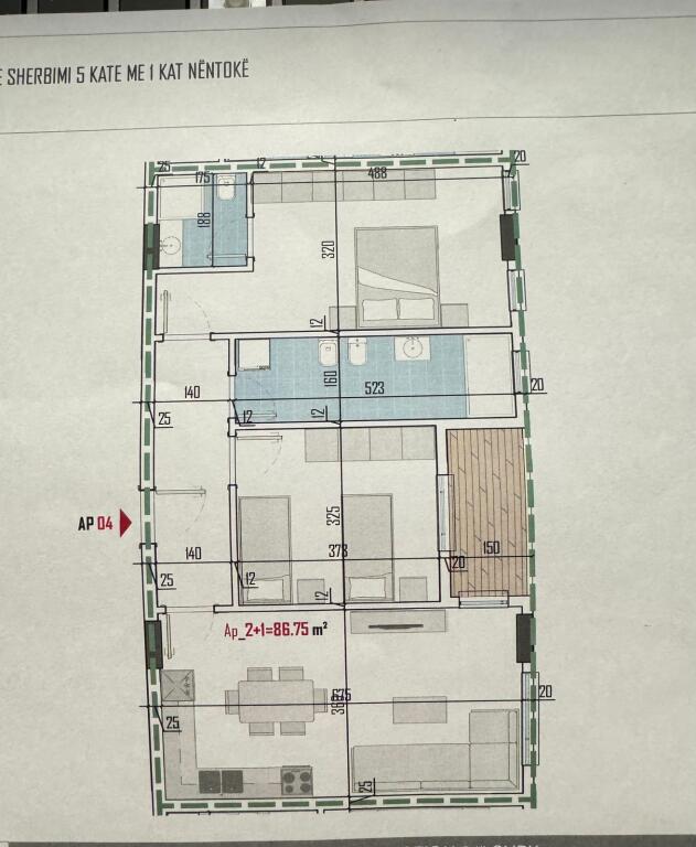 In vendita 2+1 Occasione Paskuqan ,"  Scuola Lidhja e Prizrenit "