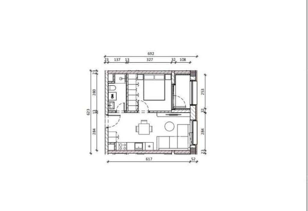 Apartment 1+1+Balcony for Sale in Ali Dem