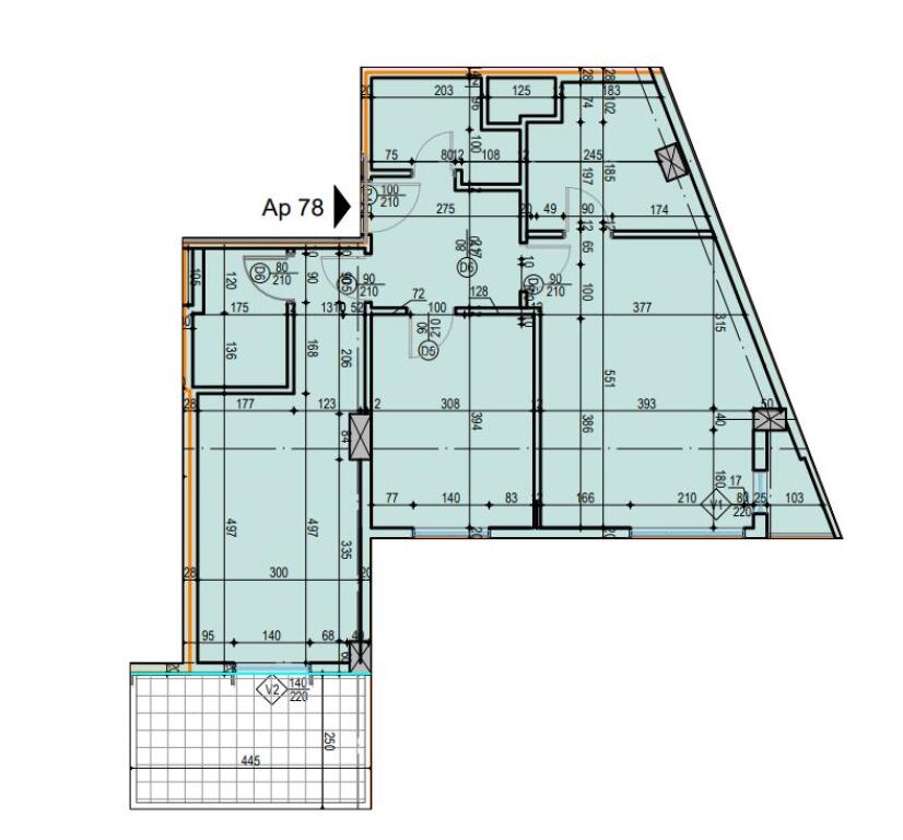 ZYRE ME QERA 112 M2 RRUGA FORTUZI 650 EURO