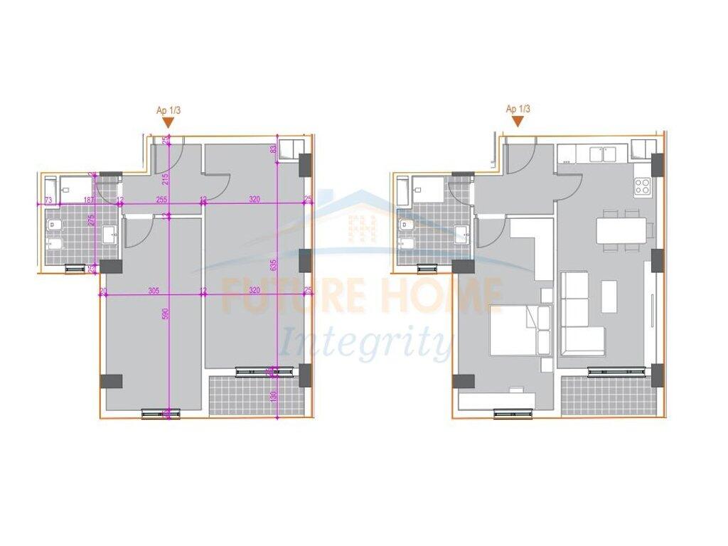 Shitet, Apartament 1+1, Rruga Jordan Misja, Tiranë.
