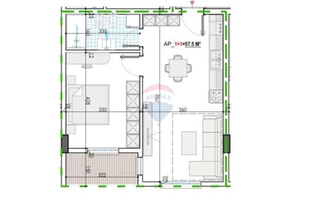 APARTMENT 1+1 FOR SALE KAMEZ