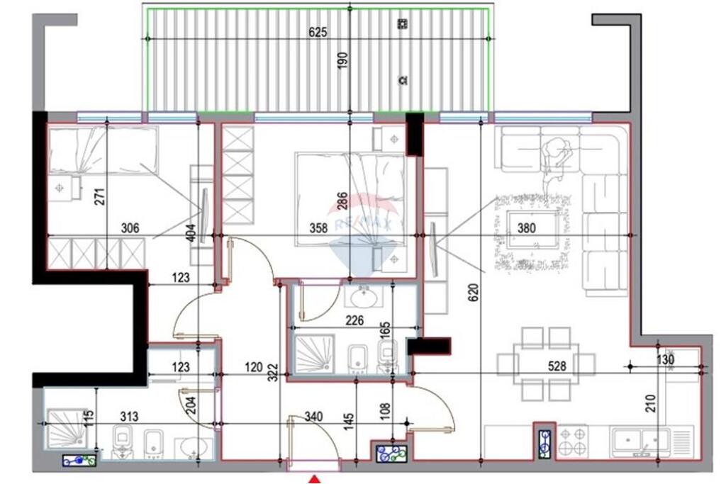 Apartment 2+1+2 for sale near Casa Italia!
