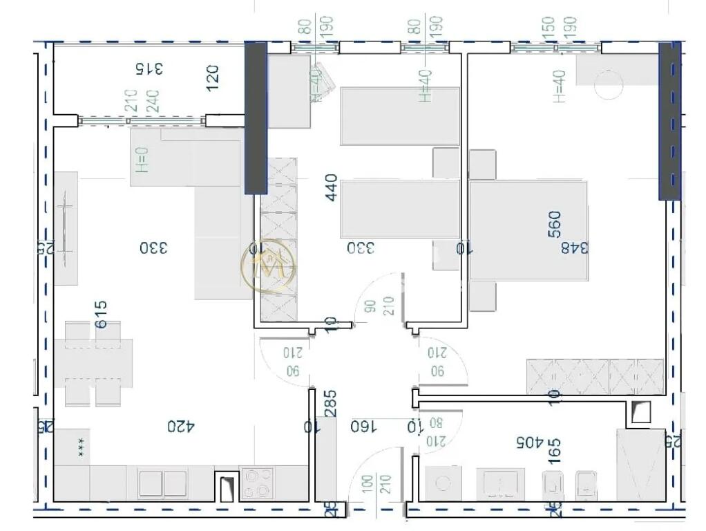 Apartment 2+1 for Sale, “Kamez” 77,000 Euro