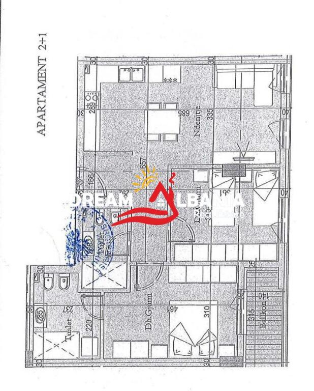 Apartment 2+1 for sale, former Customs, near Pati Travel. (41212089)
