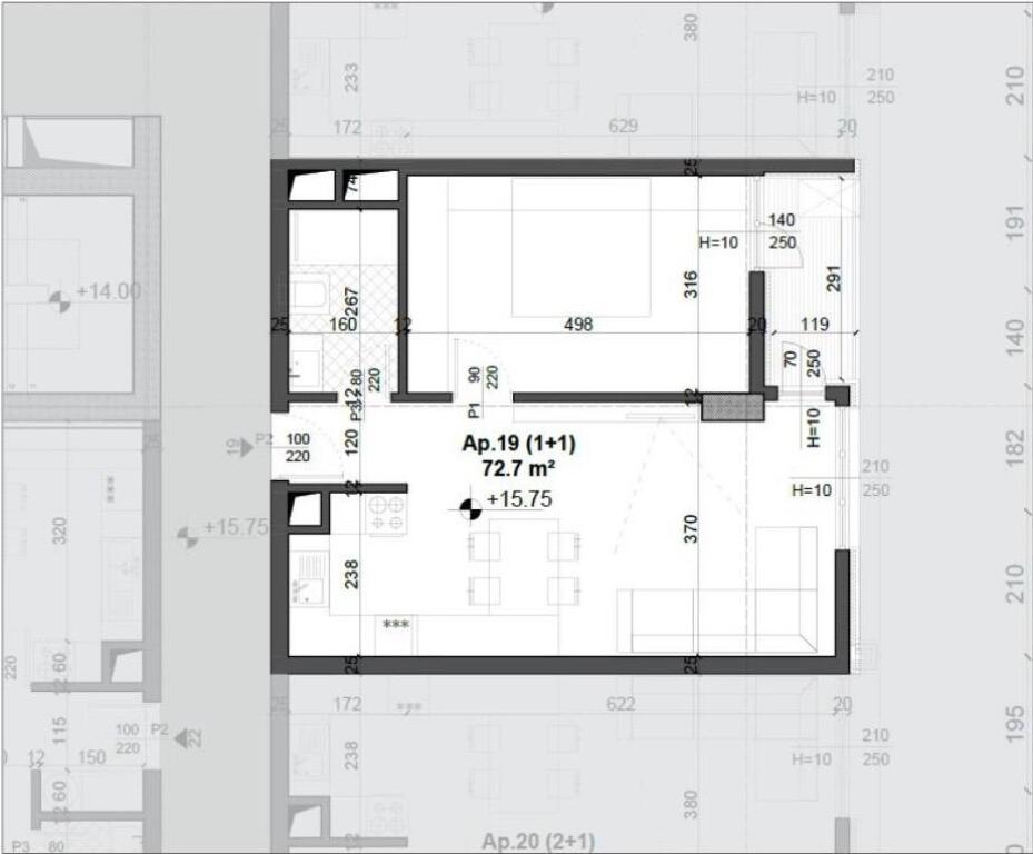 SHITET APARTAMENT 1+1 FUSHA AVIACUONIT 116.000 EURO