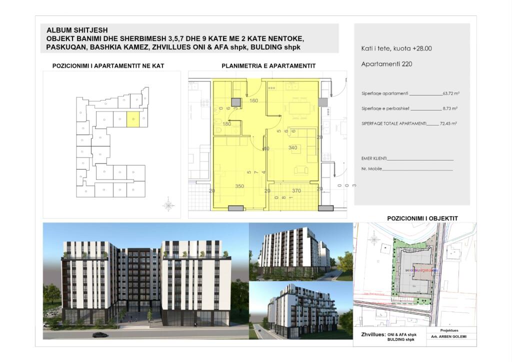 Shiten Apartamente 3+1, 2+1 dhe 1+1 📍 Paskuqan, Tiranë