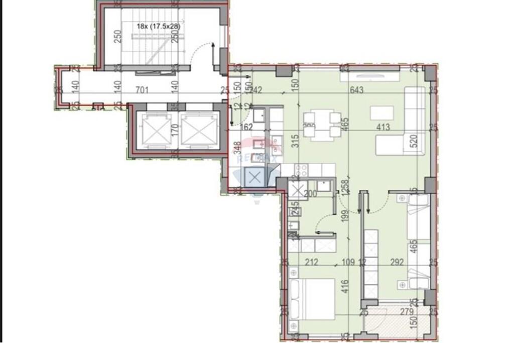 Apartment 2+1+2 for sale, Aviation Field