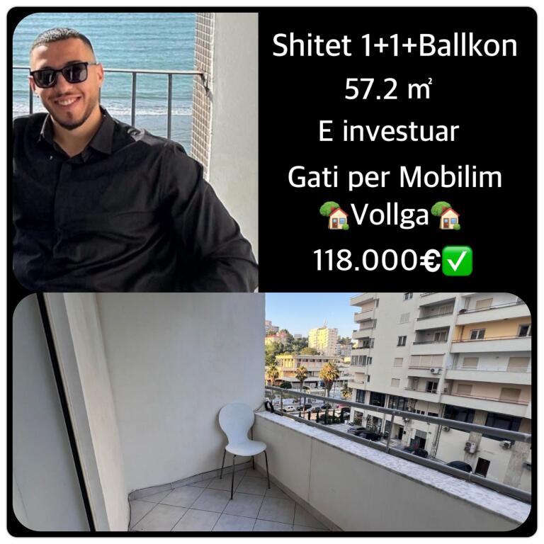 Apartment 1+1 + Balcony for Sale  📍VOLLGA NEIGHBORHOOD 1  • 118,000€