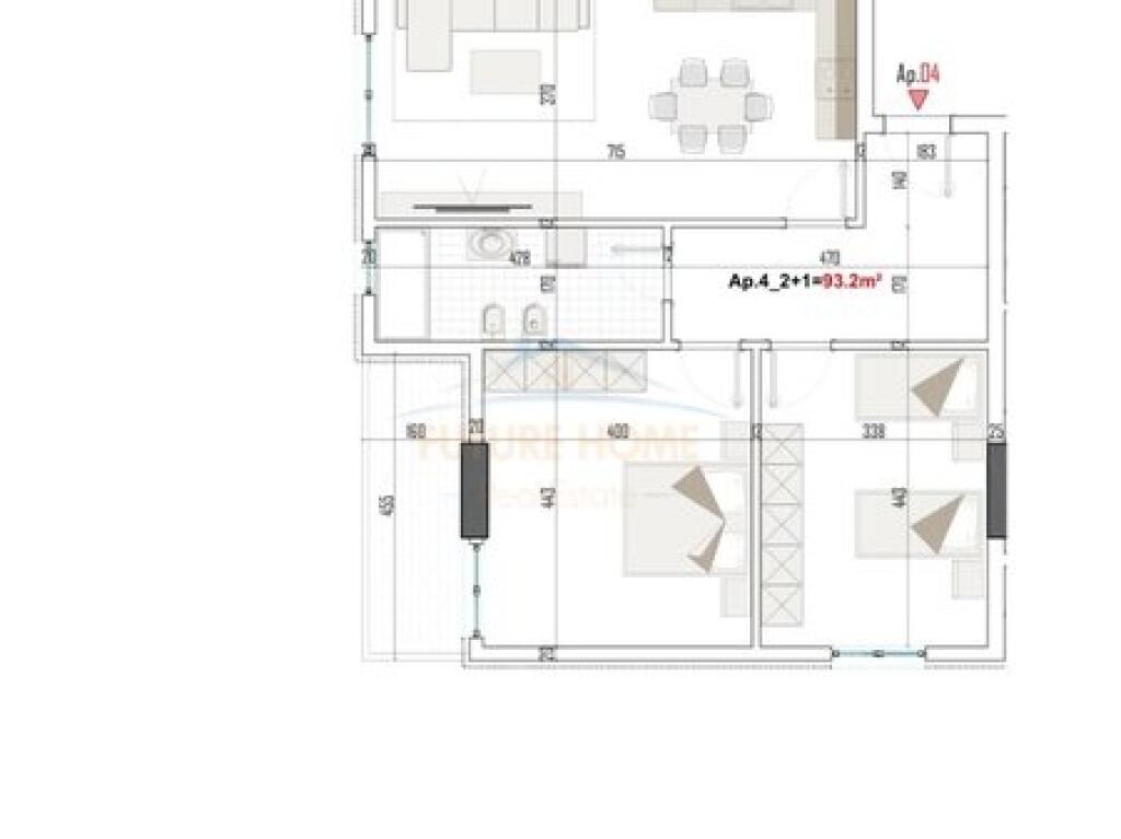 Apartment 2+1 for sale in Paskuqan READY TO LIVE