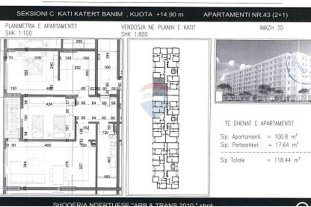 Apartment 2+1 For Sale ,At the Boulevard