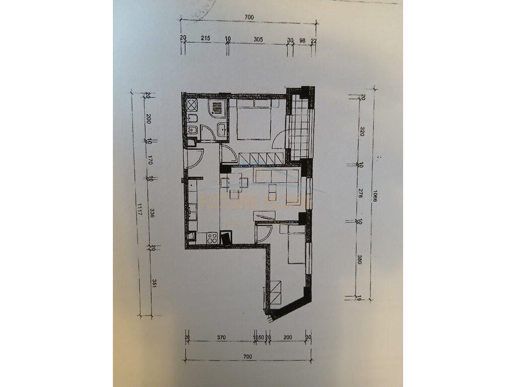 Shitet, Apartament 2+1, Kompleksi Magnet, Rruga Ndre Mjeda, Tirane.