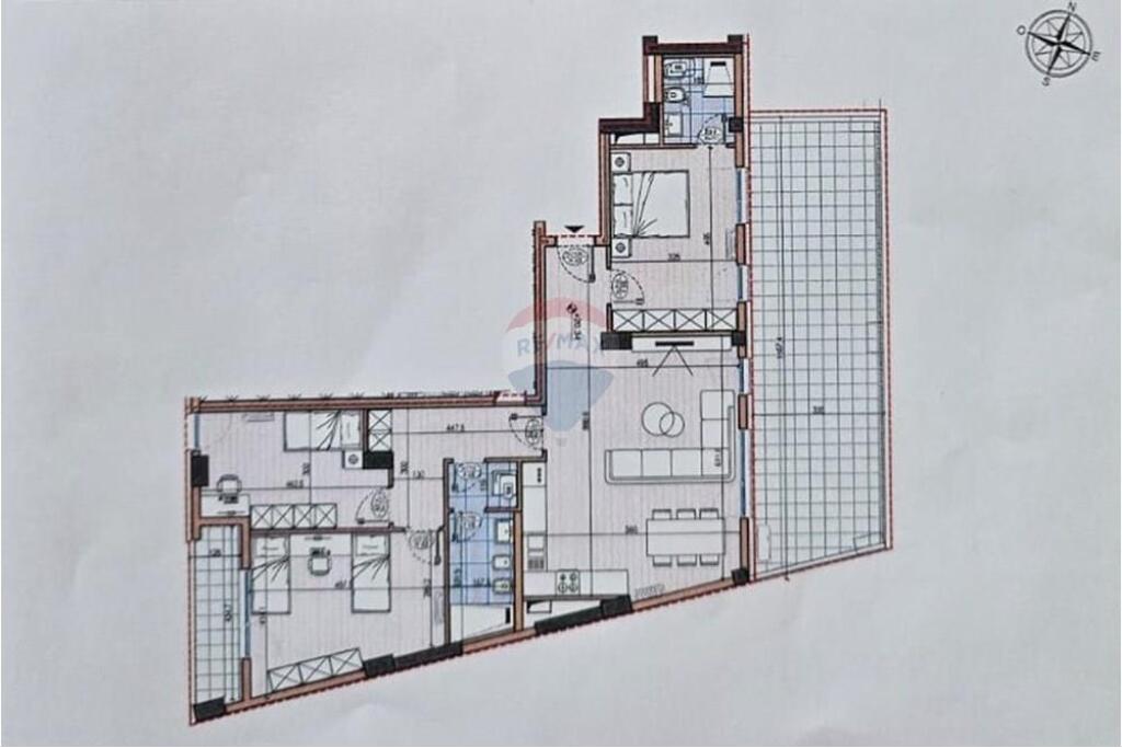 Apartment 3+1+2 for sale with Terrace &amp; 2 parking spaces Floor 6, Orbital 6