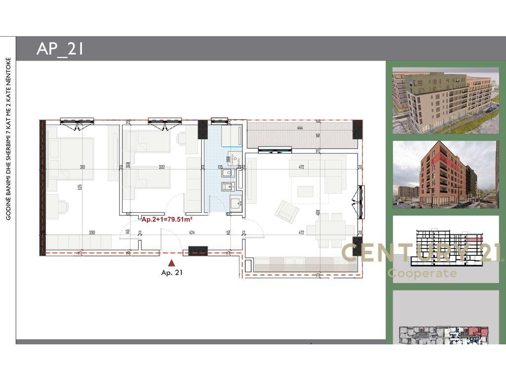 EKSKLUZIVE! SHESIM APARTAMENT 2+1 TE RINGSIDE RESIDENCES, PRANË BULEVARDIT TË RI NË PASKUQAN 105,000 €