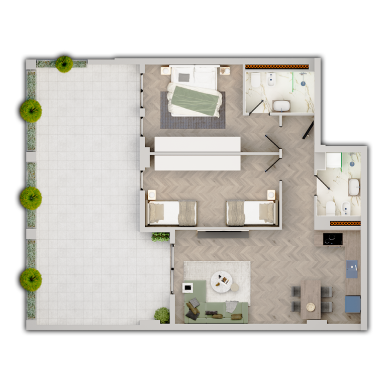 🏡 SHITET APARTAMENT 2+1 | Kati 7 | Orientim Perëndim