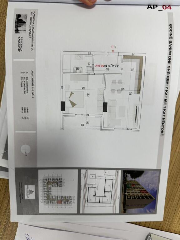 Apartament 1+1 per shitje ne Paskuqan