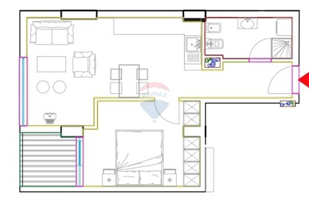 Shitet apartament 1+1 prane Casa Italias!