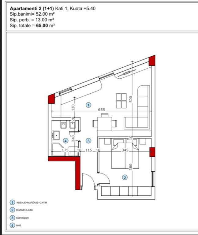 Appartamento in vendita 1+1+Balcone a Ali Dem, Tirana (ID 41111047)
