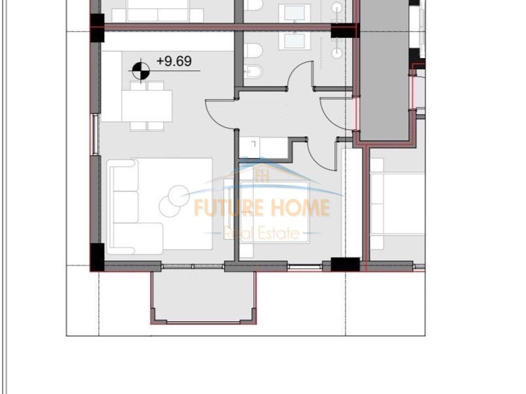 For sale, Apartment 1+1, Kodra e Diellit