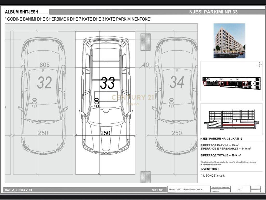 Apartament 2+1 per shitje Bulevardi i Ri