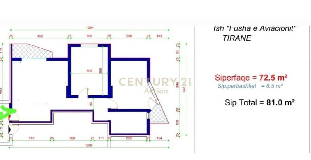 Apartment 2+1 for sale at Aviation Field!
