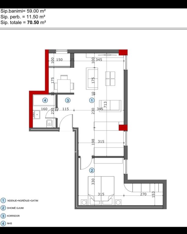 Okazion Shitet apartament 1+1 ne Ali Dem