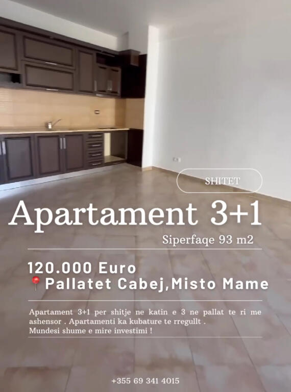 Appartamento 3+1 in vendita presso i Palazzi Cabej, Misto Mame