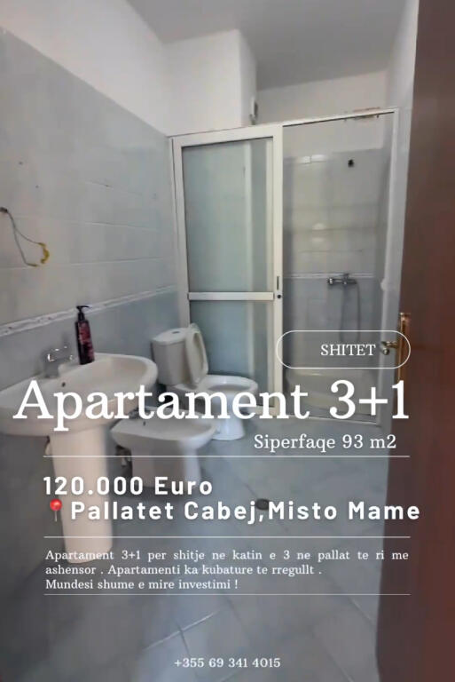 Appartamento 3+1 in vendita presso i Palazzi Cabej, Misto Mame