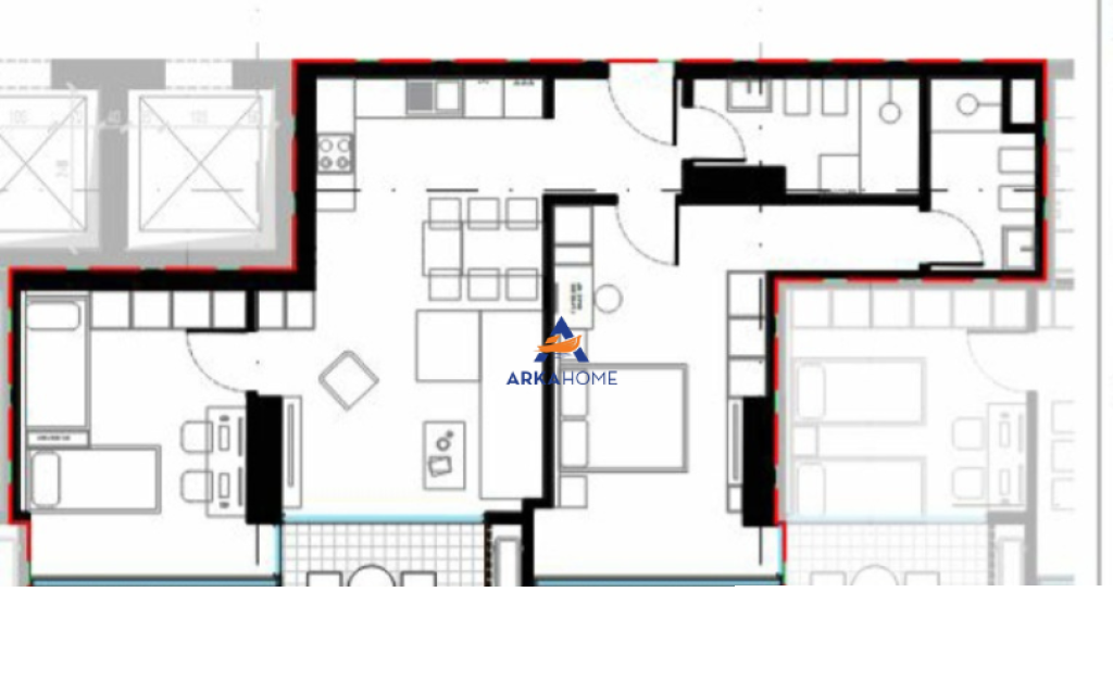 APARTAMENT PER SHITJE 2+1+BALLKON "REZIDENCA LION, ZOGU I ZI" 274.320 EURO