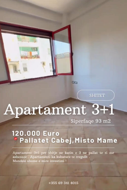 Appartamento 3+1 in vendita presso i Palazzi Cabej, Misto Mame