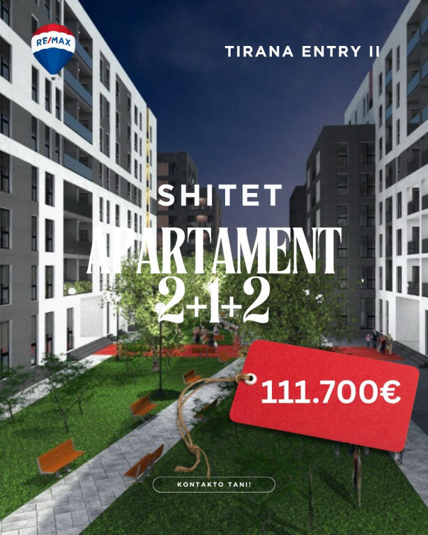 🏢Shitet Apartament 2+1+2 Ekonomik | 📍Tirana Entry 2, Ish Dogana