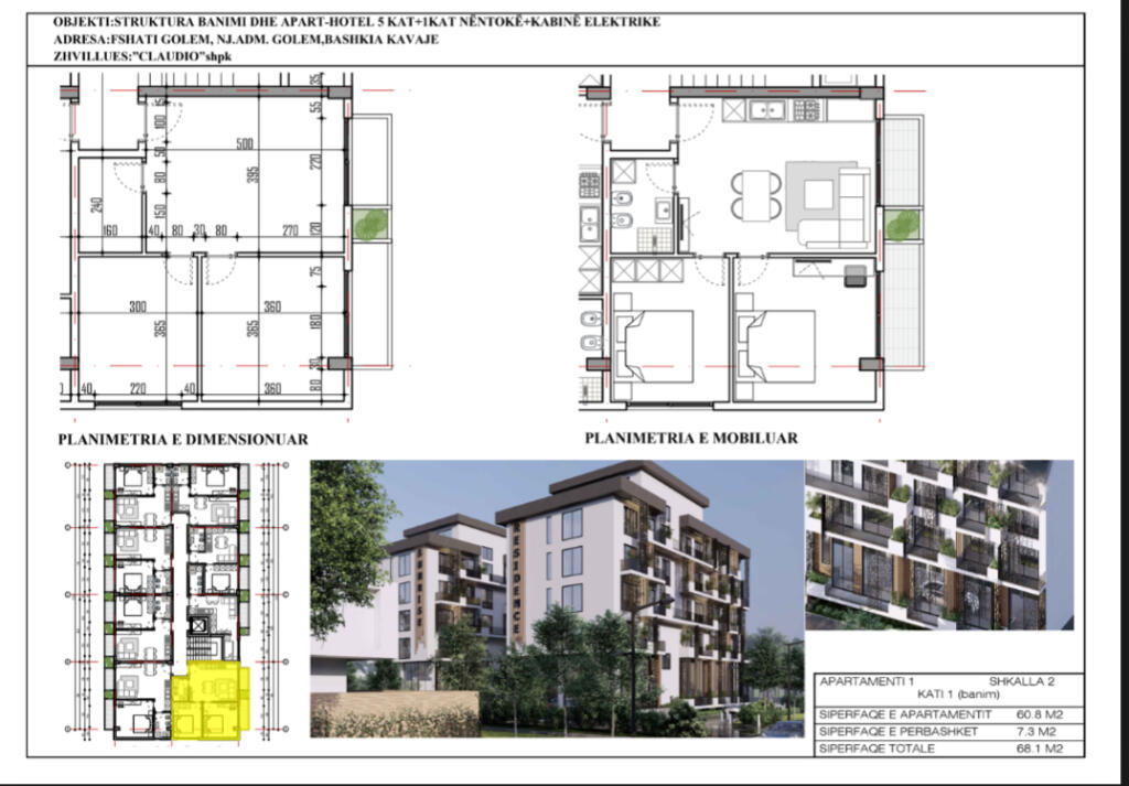 Apartament 2+1 Mali Robit