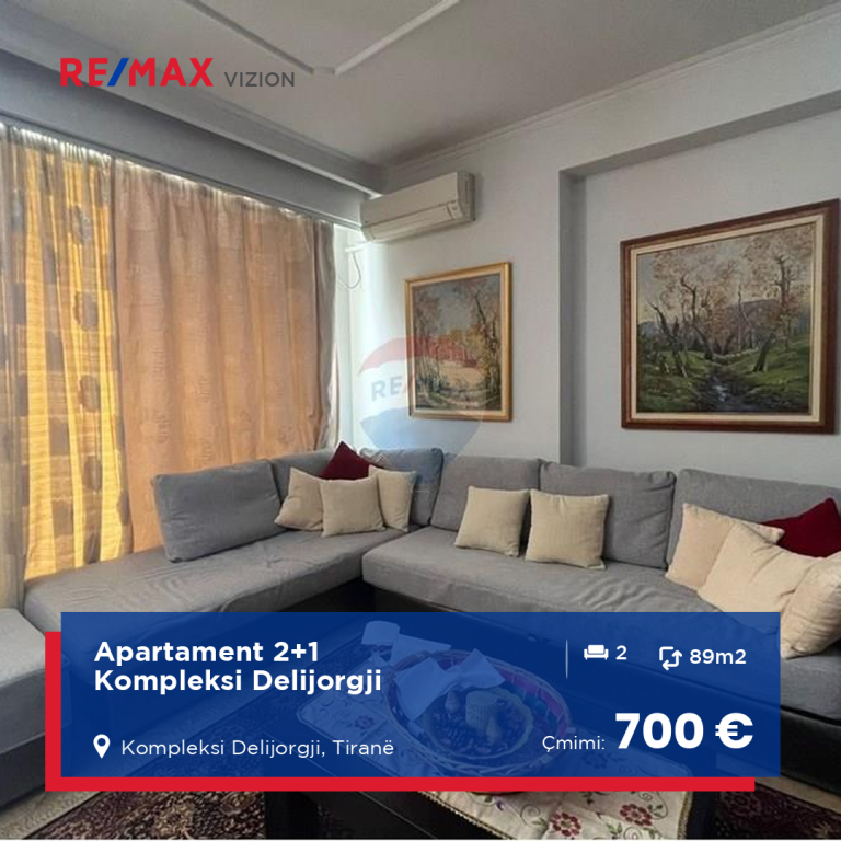~Apartament 2+1 me qera "-Kompleksi Delijorgji-"
