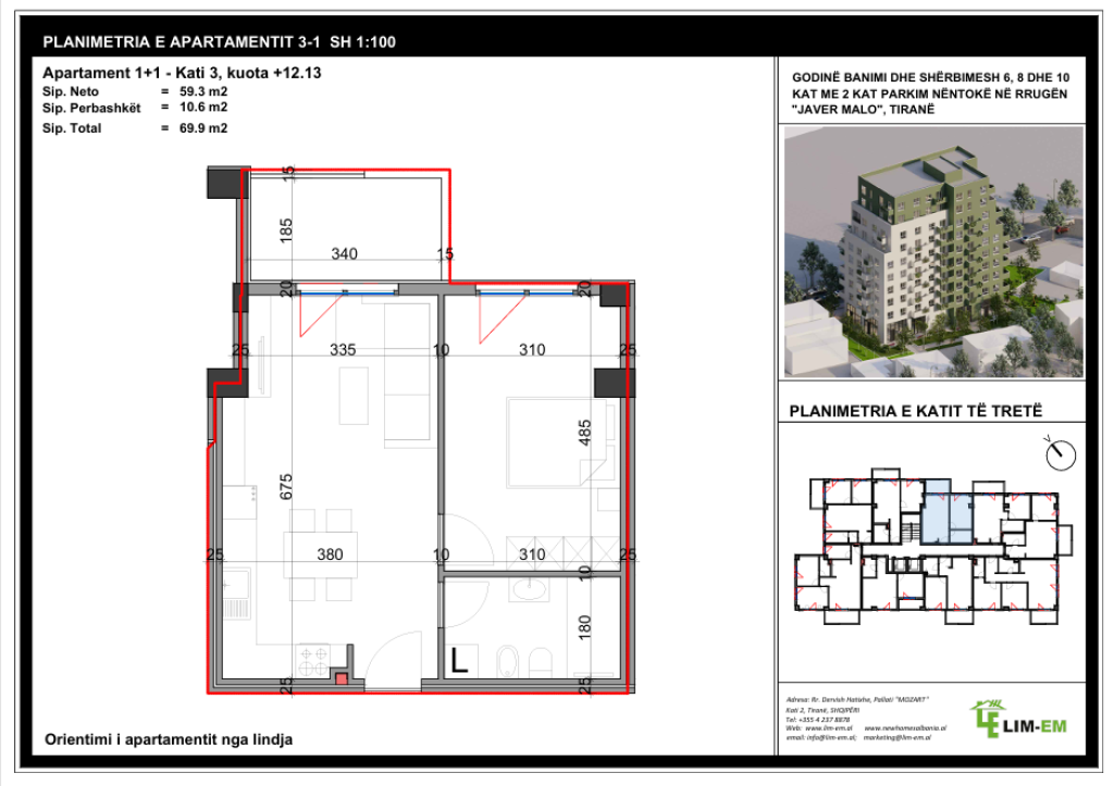 🏡 Apartment 1+1 for sale 📍 Location: VIVA Residence