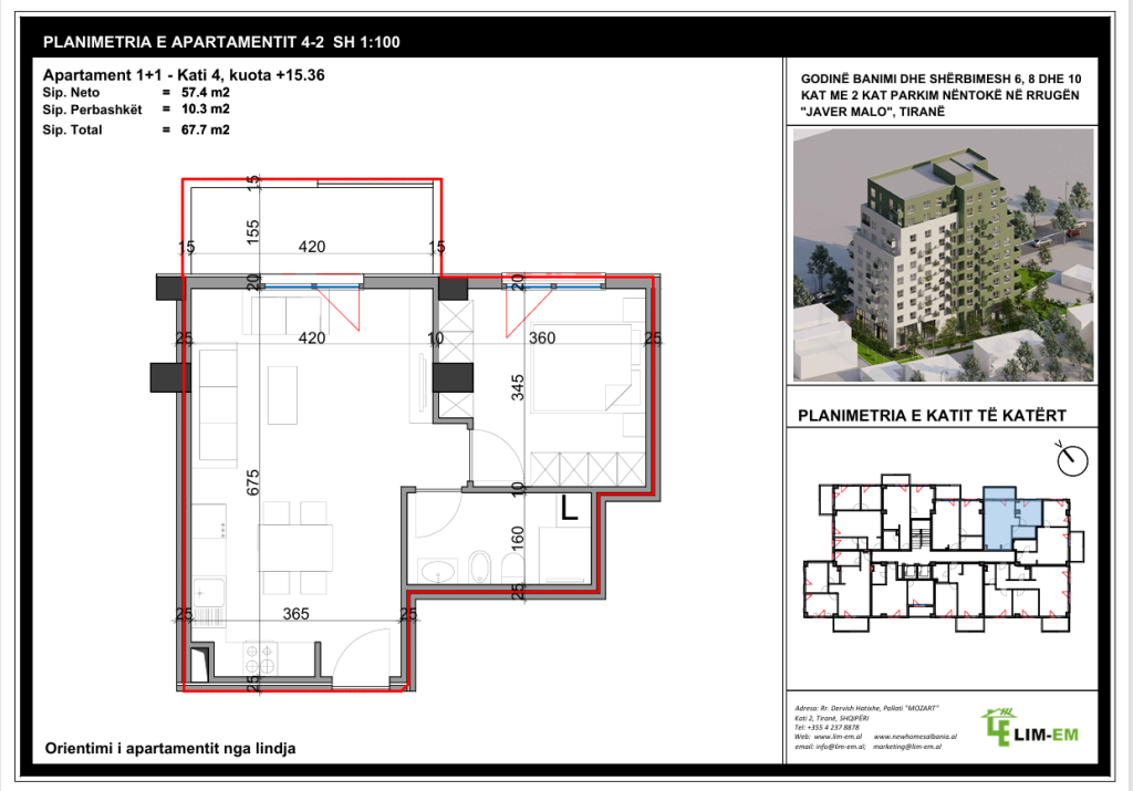 🏡 Appartamento 1+1 in vendita 📍 Posizione: VIVA Residence