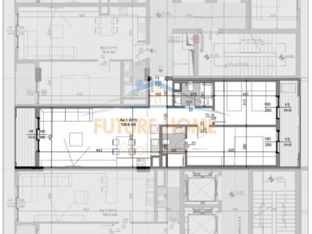 Disponiamo di un appartamento 2+1+2 in vendita presso Quad Residence, Kamez.