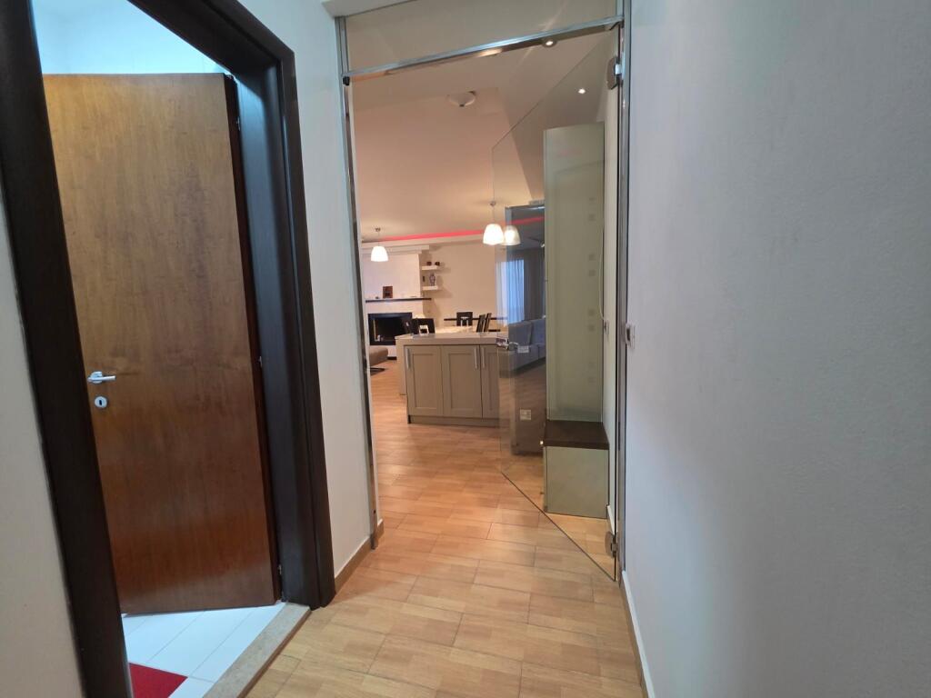 🏠Duplex for rent: 3+1+2wc (+ Balcony) 📍Res. Kodra e Diellit 1| 850€/month🔥 Absolute Quiet   Q5503 M.Gj  Division data:  - 2 bedrooms - 1 room / studio - 1 living room + 1 kitchen - 2 toilets  - 1 corridor  - 1 balcony  ✅TOTAL AREA: 140m² ✅Net Area: 128m² ✅FLOOR: 3  ✅BUILDING FLOORS: 5 ✅New building: Yes ✅Orientation: SW ✅ELEVATOR: NO ✅MORTGAGE: Yes  The apartment is located at the beginning of Residence Kodra e Diellit 1, overlooking Tirana. Very preferred location and absolute quiet.  • Large and bright space • Chiller system • Functional chimney • Dishwasher  • Air conditioner in every room  Price: 850€ net  *Advance payment (GUARANTEE WITH OWNER): 3 months  Tel / Whatsapp : 