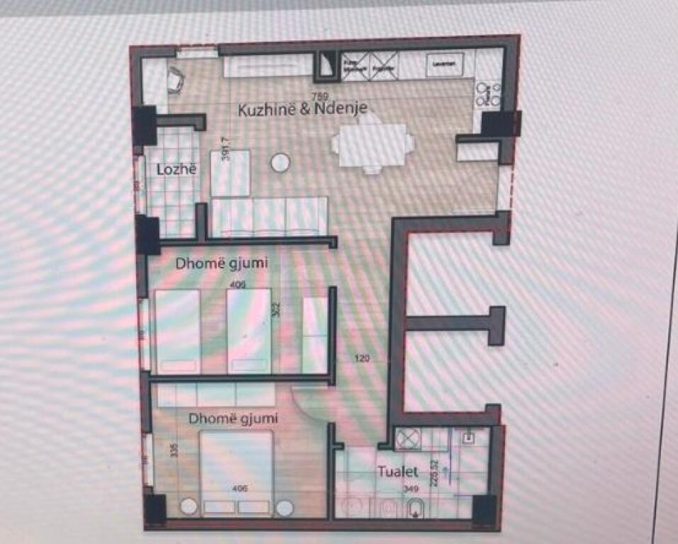 Occasione! Vendesi appartamento 2+1 con superficie 98 m a PORCELAN Piano 8 (non ultimo) In un palazzo in fase di costruzione attualmente appena iniziato Karabinaja