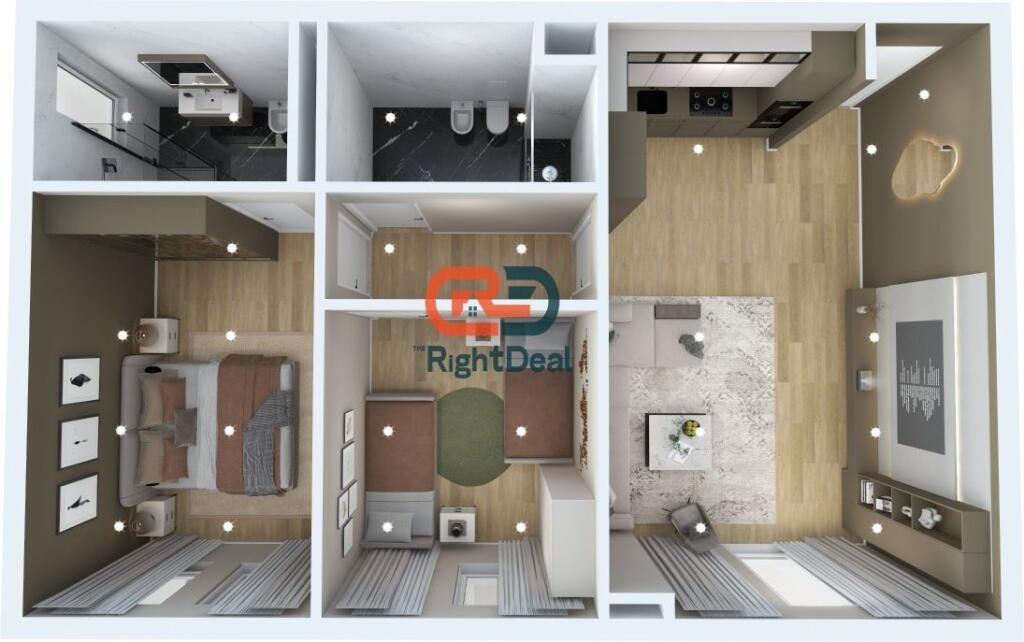 At Riverside Residence, Apartment 2+1+2 for Sale, With Regular Floor Plan!!!