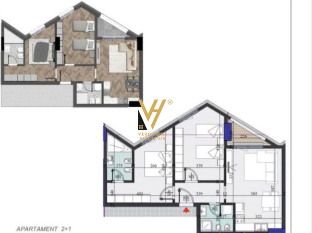SHITET APARTAMENT 2+1+2 TE ZOGU I ZI 165.000 EURO
